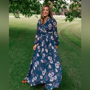 Gal Meets Glam Georgia Dress Size 2 Teal Cadet Blue